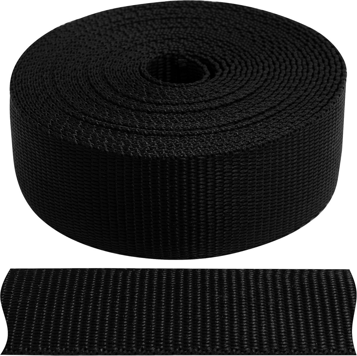 - C67810 - polyamide vlechtwerk - 5 m x 40 mm - zwart