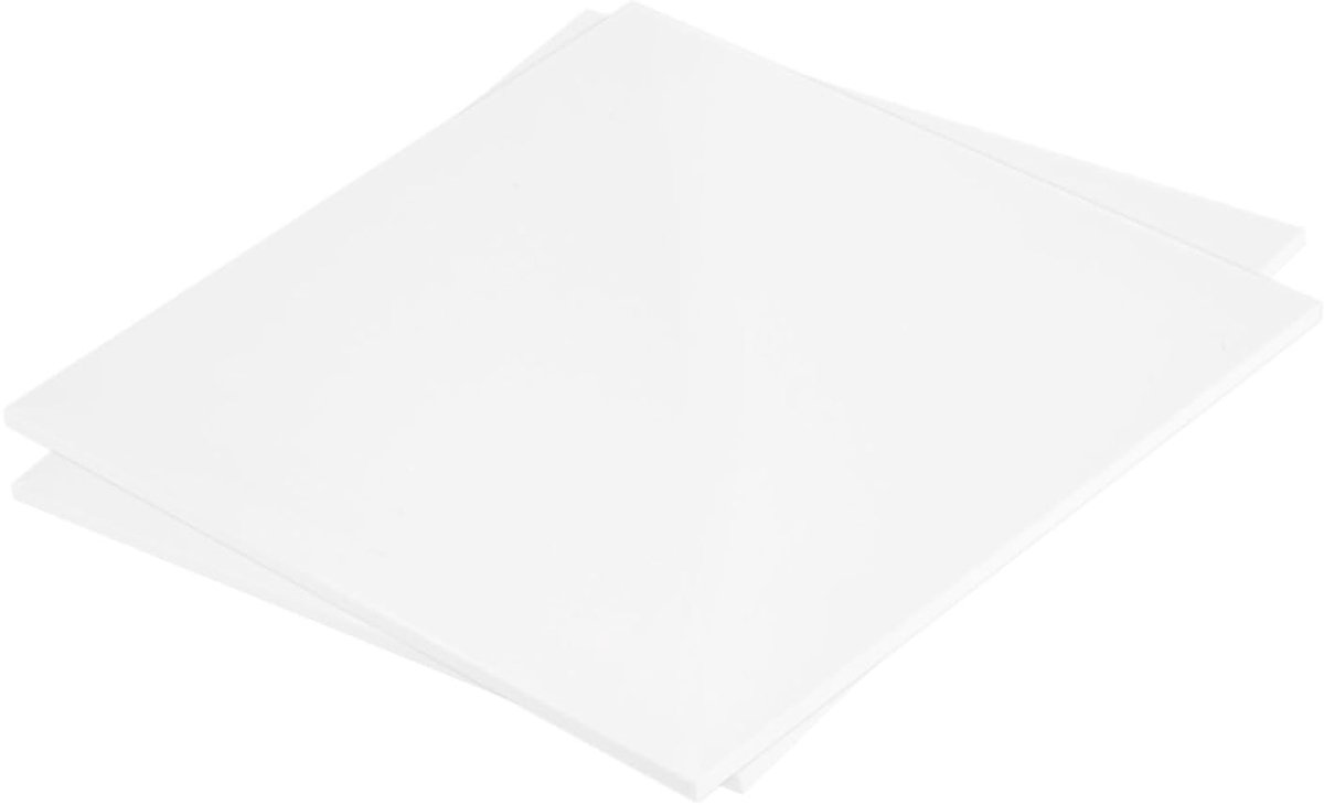 ABS kunststof plaat 20 x 20 cm x 0,40 cm styreenbogen ABS voor modelbouw DIY witte plaat 2 stuks