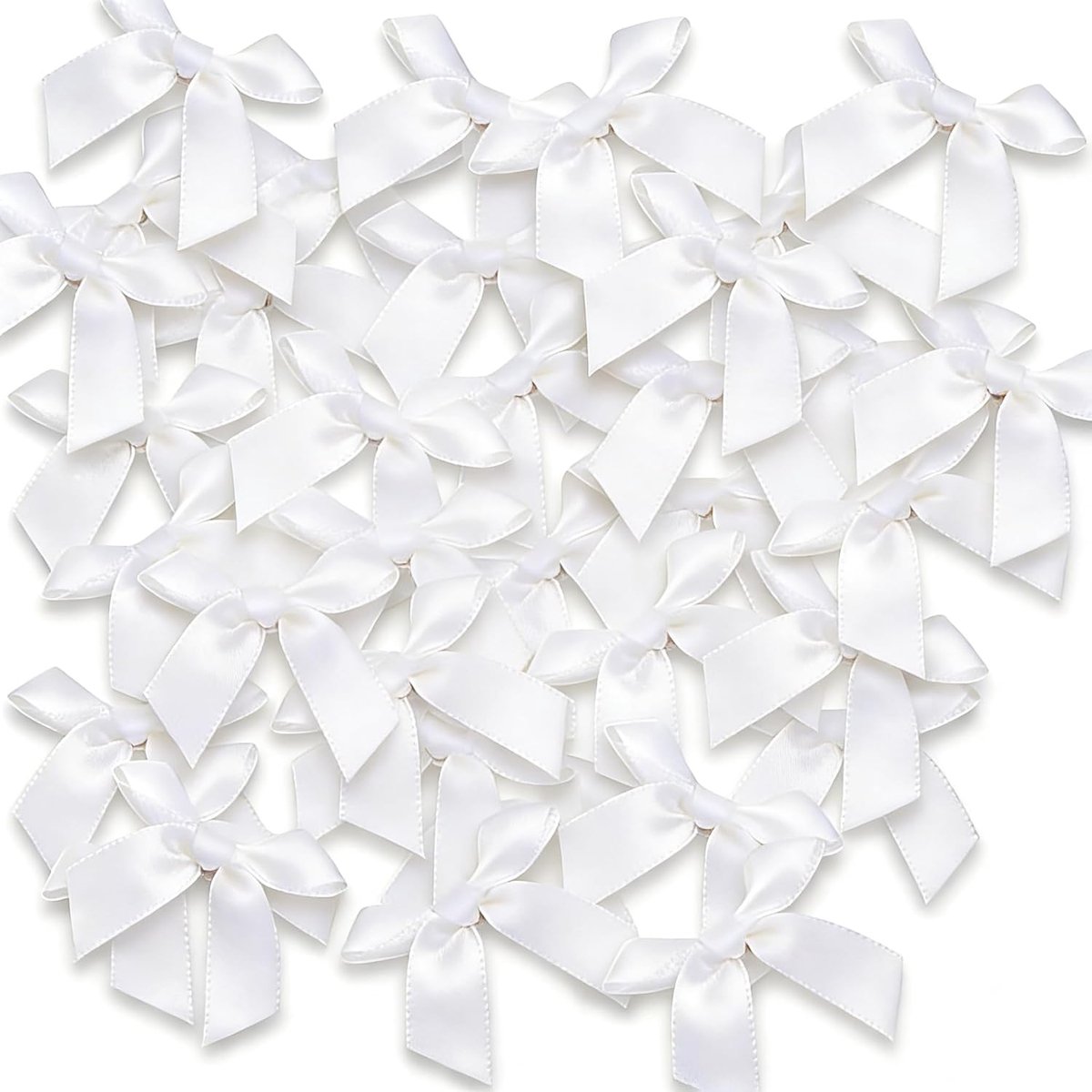 Strikken - Rood en Wit, 5 cm - Voor Gastgeschenken, Decoraties, Valentijnsdag, Geschenkdoos, Bruiloft, Autoband, Kerstkaart