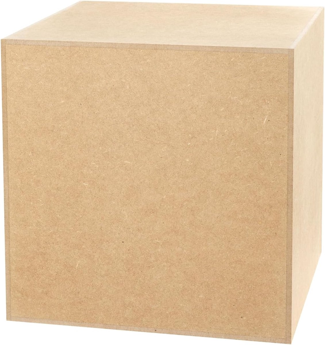 Zuil van MDF, Plantenzuil voor de woonkamer, Bloemenstandaard, Decoratief podium, Plantenstandaard, Stevige sokkel, Modern design, 40x40x40 cm