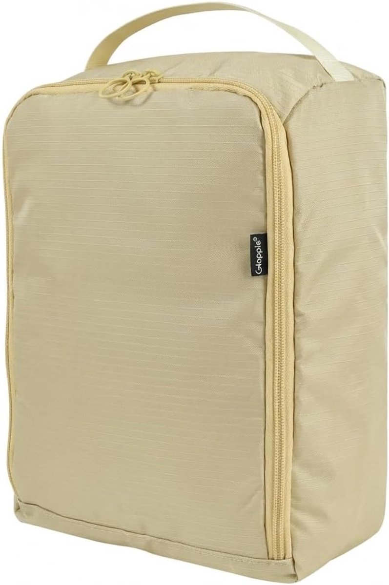 Schoentas grote maat - khaki - waterdicht materiaal - veilig voor je schoenen - SnelShoppen
