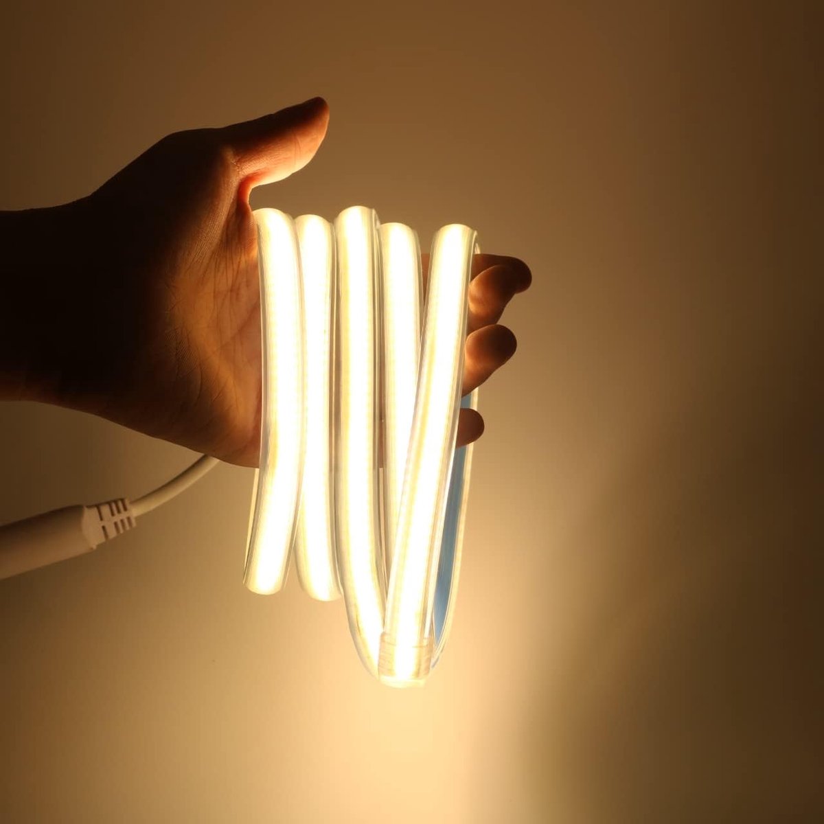 LED Strip 1M 220V Warm Wit - IP67 Waterdicht - 280 LEDS/M Zeer Heldere Verlichting - Eenvoudig te Installeren - SnelShoppen