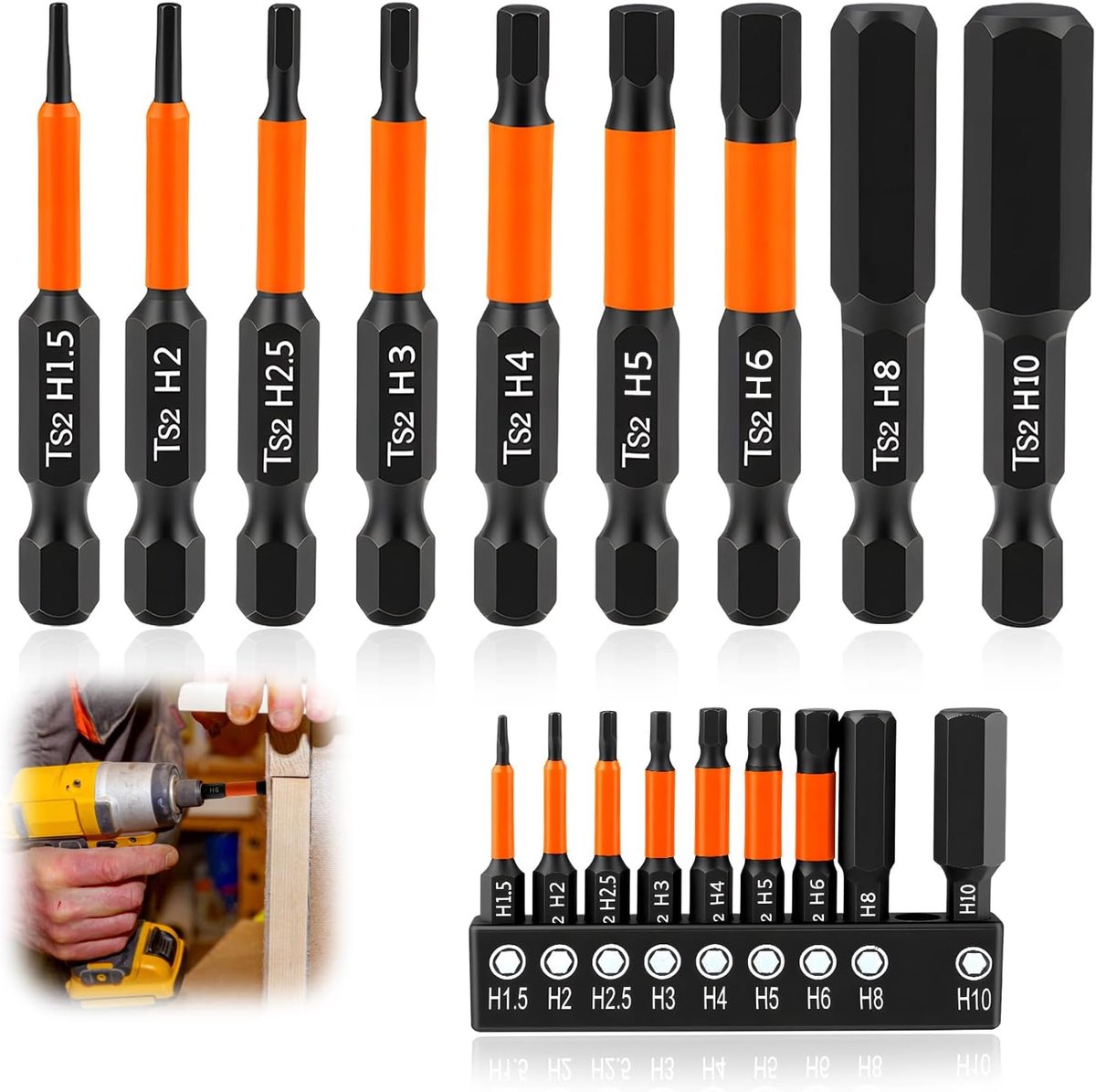 Hex Schroevendraaier Set - Magnetisch 50 mm - S2 Staal - Compleet voor DIY projecten - SnelShoppen