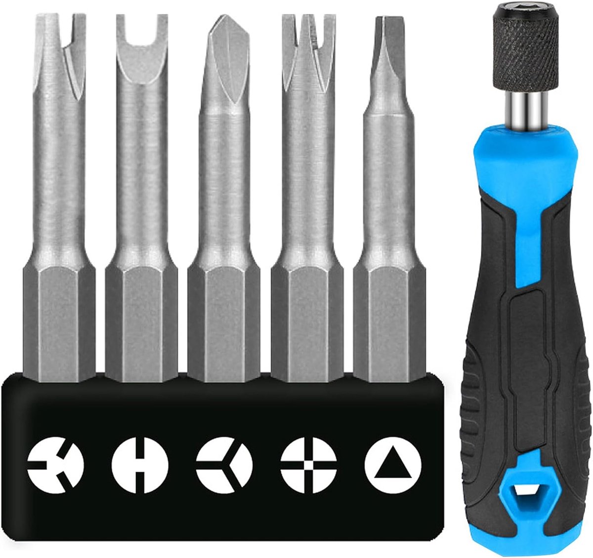 Schroevendraaier Set 5 Stuks - Speciale Handgreep - Chrome Vanadium Staal - Voor Precisiewerk - SnelShoppen