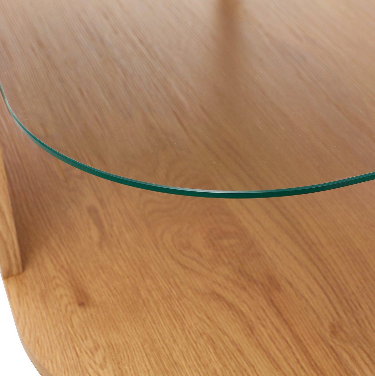 Desmiu Salontafel Met Opbergruimte 100 Cm Bij 60 Cm Bij 42 Cm MDF En Glas Naturel Hout Modern Voor Woonkamer En Homeoffice