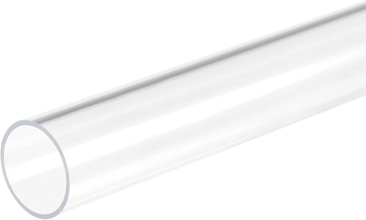 Sourcing map 2 stuks. Duidelijke stijve acrylbuis 18 mm ID x 20 mm OD x 305 mm ronde buis