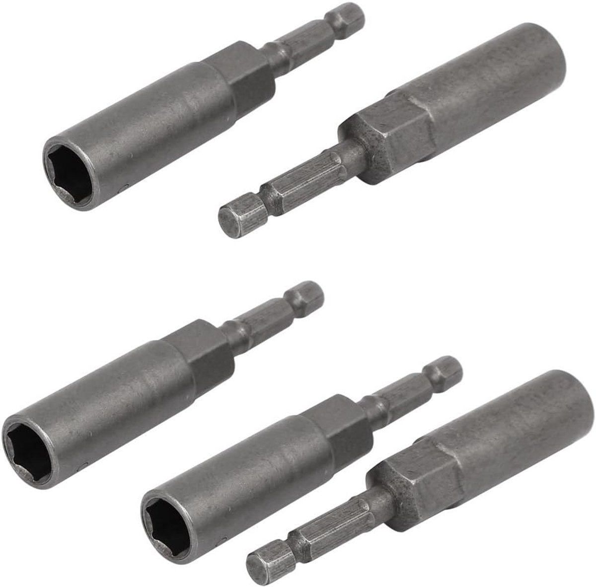 Sourcing map 5 stuks 81 mm lang 7 mm hexon schok 10 mm zeshoekig diep stopcontact moer rijden boren