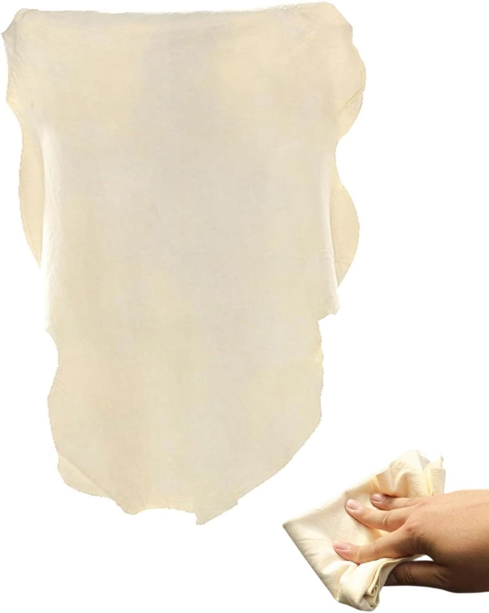 autodroogdoek, natuurlijk leer, autodroogdoek, professioneel en amateur, milieuvriendelijk (40 x 70 cm)