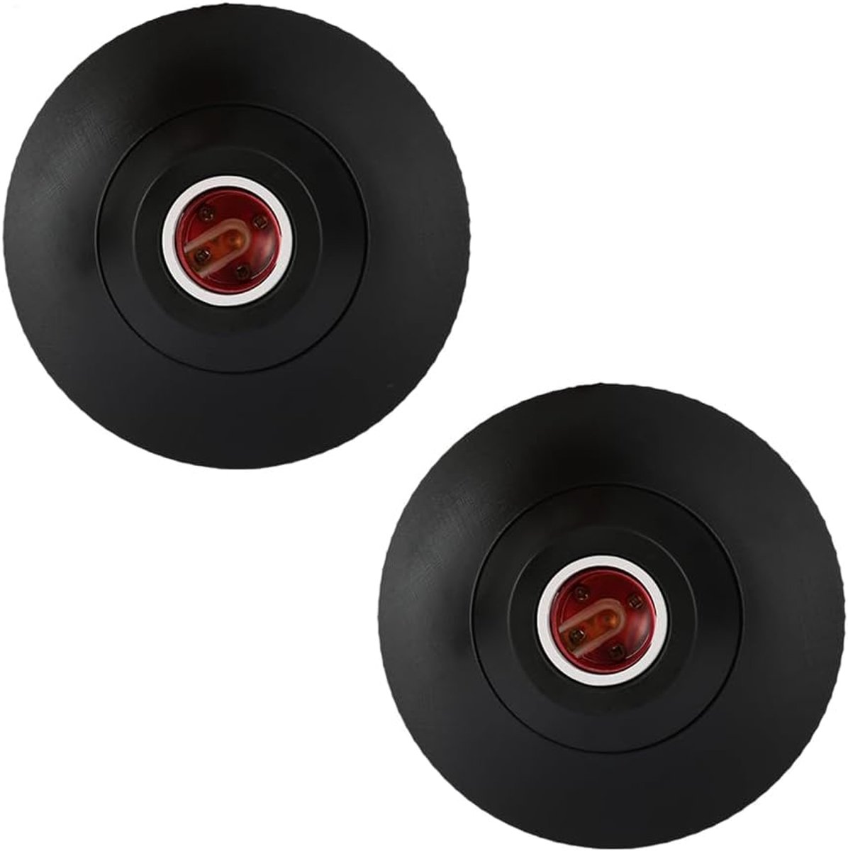 Lamphouder 2 stuks E27 fitting voor plafondlamp, 110-220V, kantoor en woonkamer, wit/zwart (2-delig zwart)