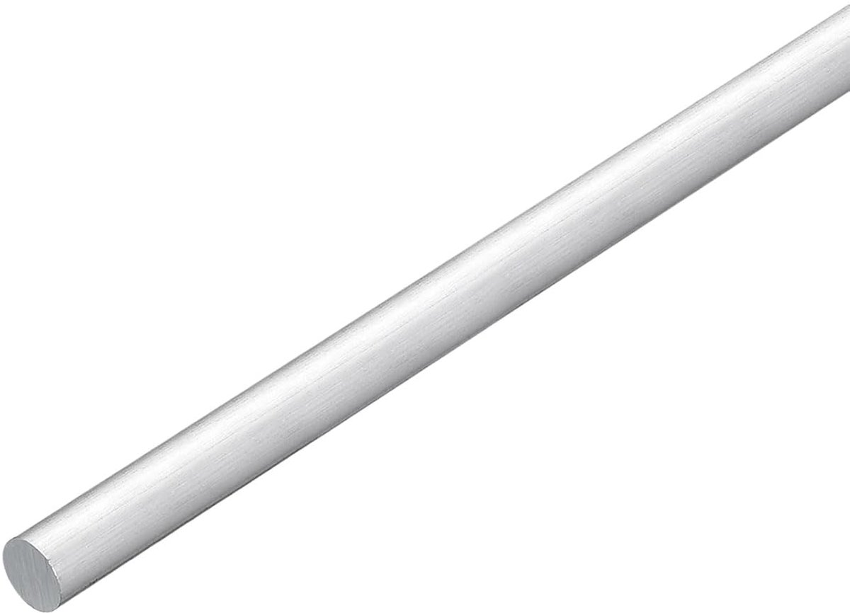 Ronde stang van aluminium, diameter 15 mm, lengte 305 mm, solide stang van aluminium 6063 voor draaibank, ideaal voor industrie, bouw, knutselen