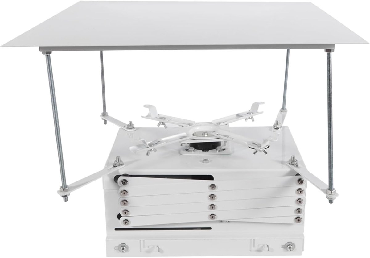 Motorised projector holder 35 x 28 x 16 cm - staal - tot 10 kg belastbaarheid - ideaal voor scholen - SnelShoppen