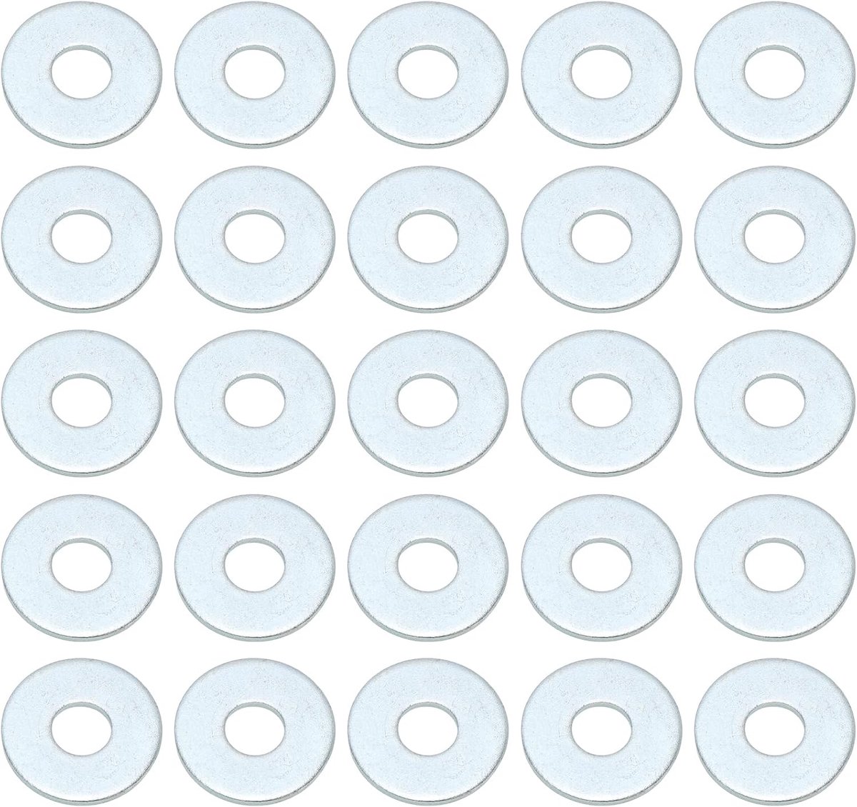 Sluitring 10 mm binnendiameter 30 mm buitendiameter dikke staallegering robuuste sluitring spatbord kleur zilver 25 stuks