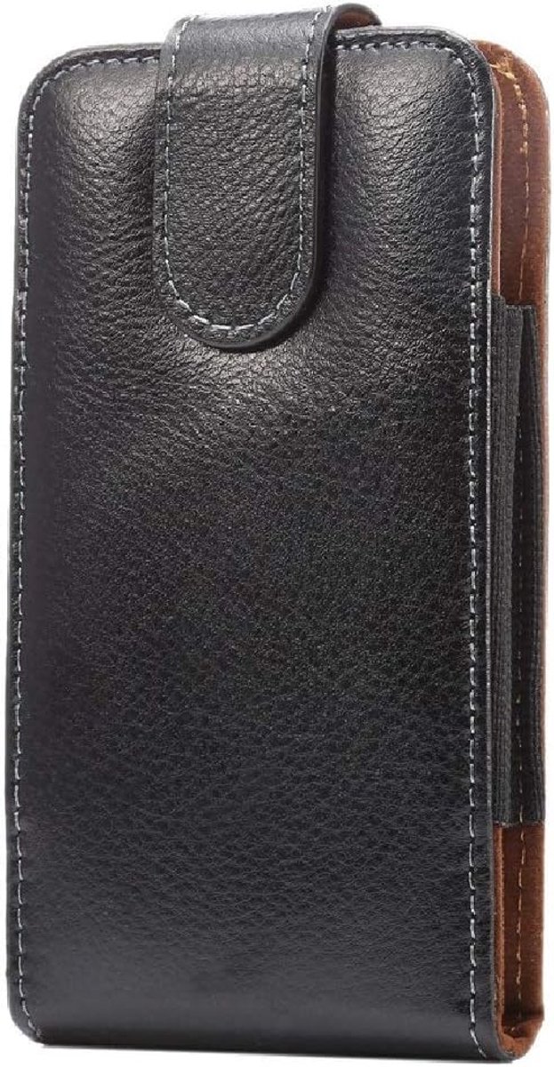 Lederen houder Executive Case riemclip Rotary 360 voor LEAGOO M10 (2018) - zwart