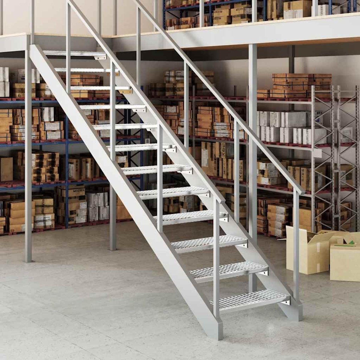 Stalen Roostertrede 70x24x7 cm | Antislip oppervlak en randen, weerbestendig, geschikt voor binnen en buiten, eenvoudig te monteren