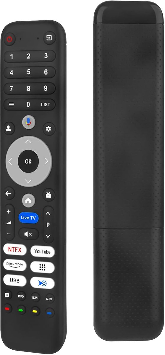Vervangende Stemafstandsbediening toepasselijk voor CHIQ Smart TV L43QST LF32FT L40FT U43QST U50QST U55QST M55QN9G M65QN9G L40QST,Manuel d‘utilisation inclus