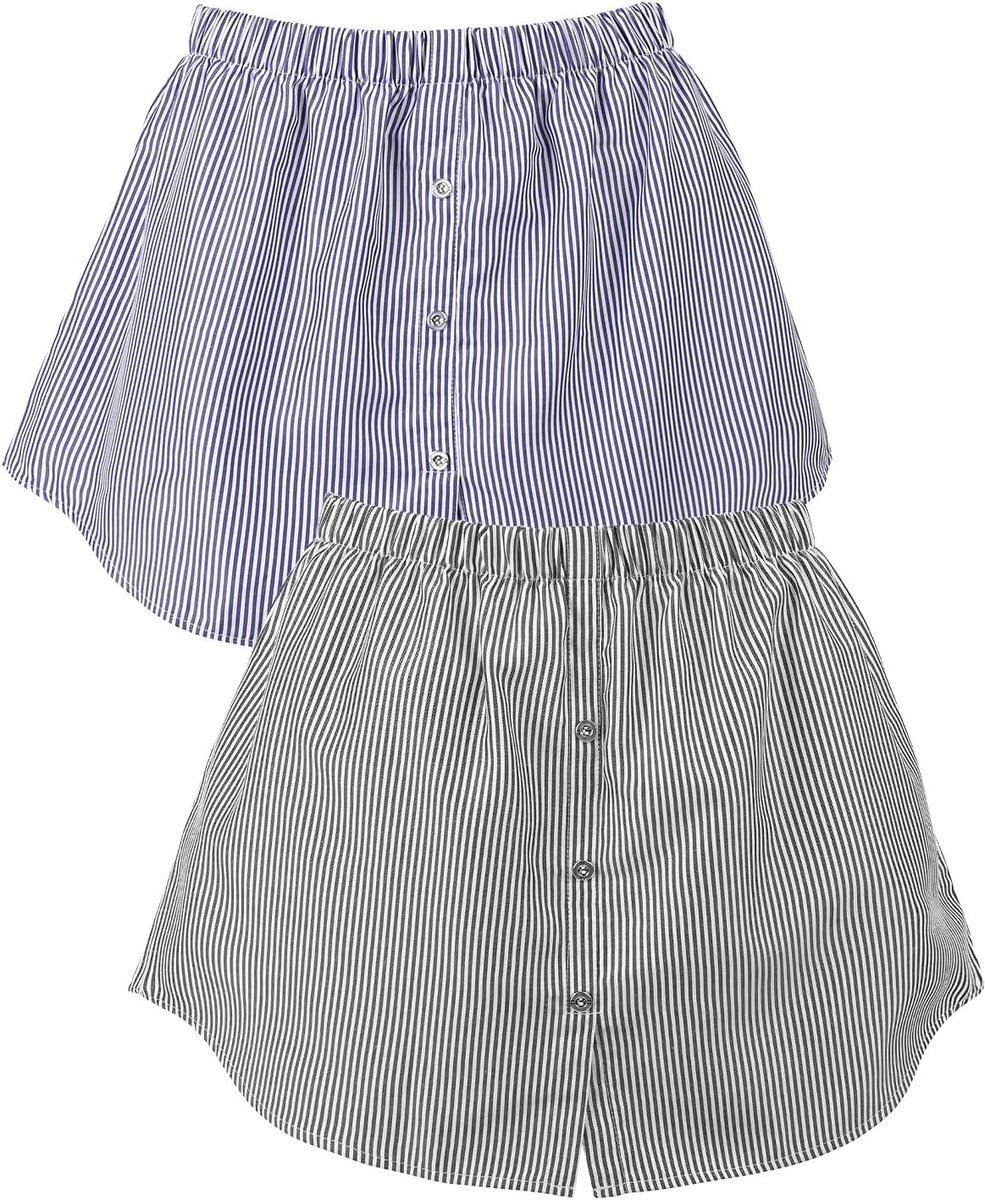 Shirt verlengstuk dames blouse rok verlengstuk met knopen onderrok dames ondershirt blouse rok