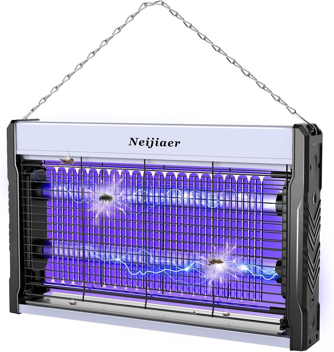 SnelShoppen - Vliegenzapper Insectenverdelger met UV-Licht, Krachtige Muggenbestrijdingsapparaat voor Woonkamer, Keuken, Tuin en Binnentuin, 3200V Hoo