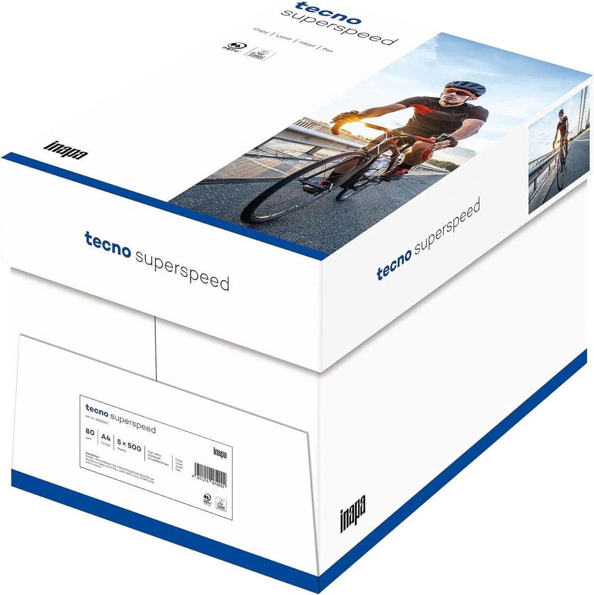 Reprographisch papier A4 80 g - Wit - PEFC gecertificeerd - Geschikt voor inkjet en laserprinten - ShopVlot