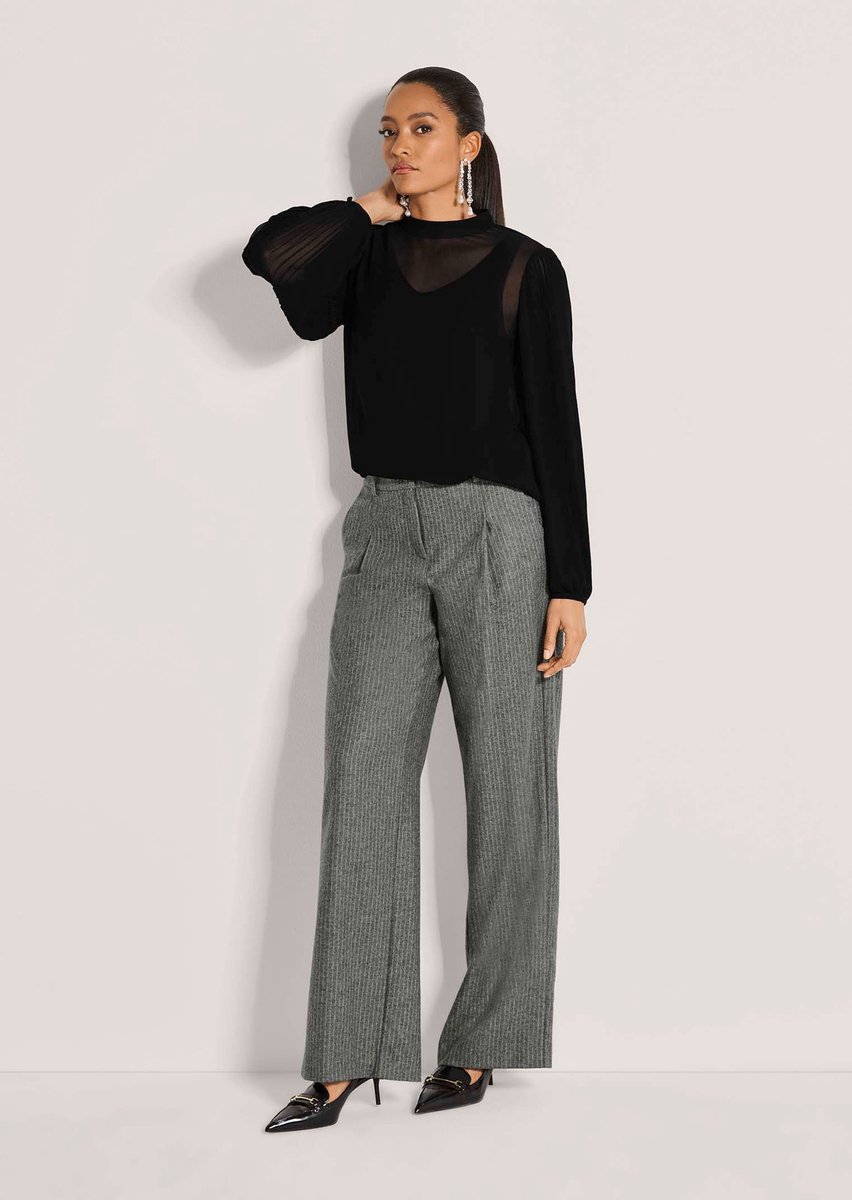 MADELEINE Blouse Chiffonblouse met ballonmouwen