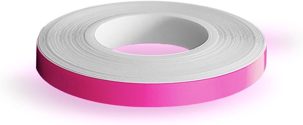 Decoratieve strip 5 mm x 6 m - fuchsia - zelfklevend - sportieve look voor motorvelgen - ShopVlot