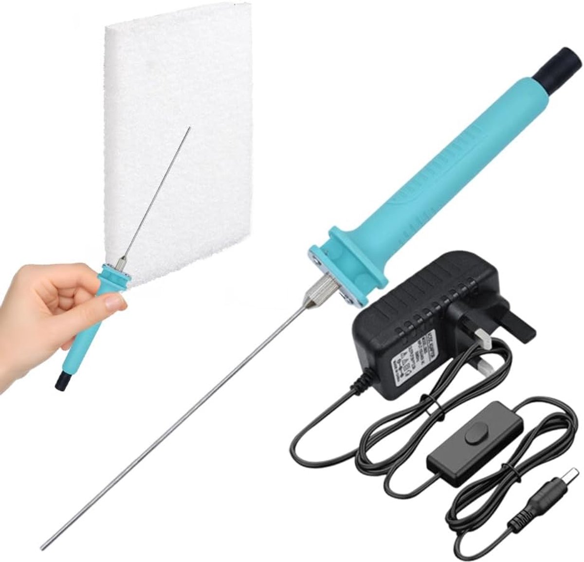 SnelShoppen - Elektrische Snijpen met Voeding - 15cm Elektrische Foam Cutter AC 220V voor Snijden van Randen, Graveren, DIY Projecten, EU Stekker