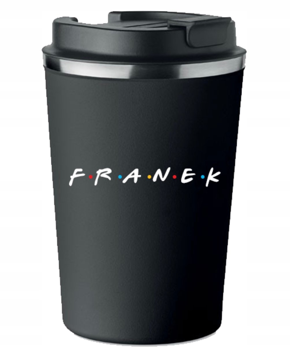 Merkloos Thermosbeker 350ml - Personaliseerbaar met Naam/Tekst