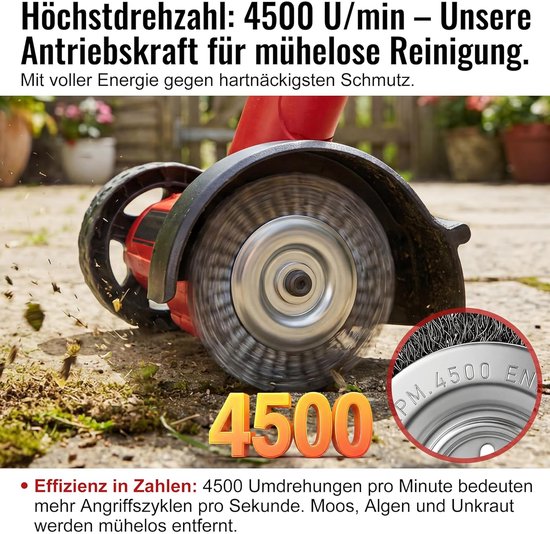 Roestvrijstalen borstels 2-pack - vervangende borstel voor Einhell - professioneel reinigen van voegen - ShopVlot — afbeelding 3