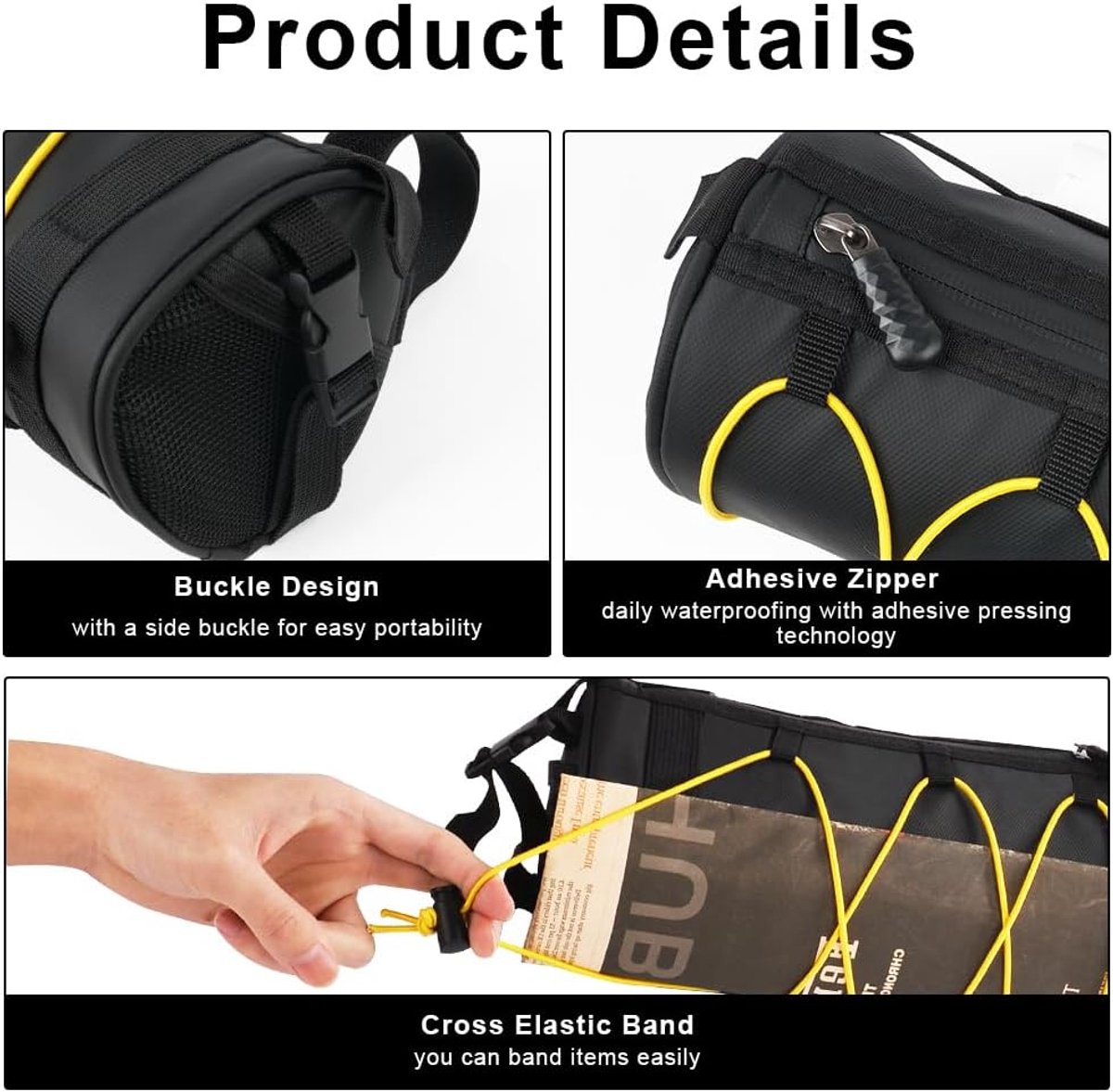 Fietstas stuur 2.4L - Waterdicht nylon - Gemaakt voor MTB en racefietsen - Ideaal voor waardevolle spullen - ShopVlot