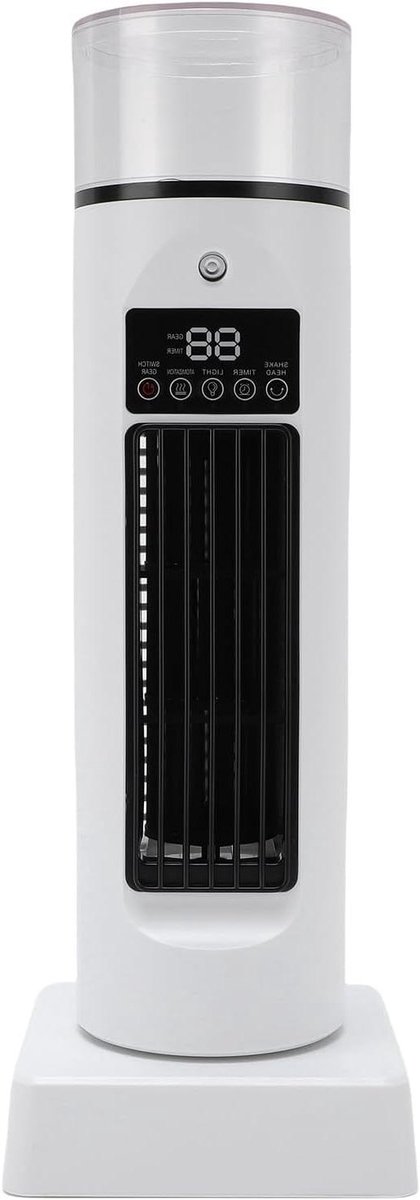 Tafeltorenventilator - Mini Airco Luchtkoeler - Persoonlijke Koeling - 4-in-1 Functionaliteit - 345 cm Hoog - Wit