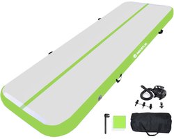 Thijox - Airtrack Turnmat 2m/3m/4m/5m, 10/20cm Dikke Opblaasbare Gymnastiekmat, Antislip Sportmat voor Thuis, Training, Tumbling, Yoga, Outdoor en Fit