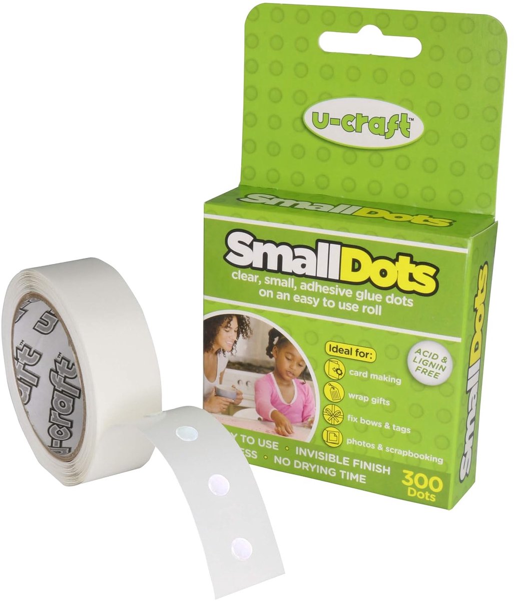 Hechtdots 5 mm - dubbelzijdig permanent - extra klein - ideaal voor gedetailleerd knutselen - ShopVlot