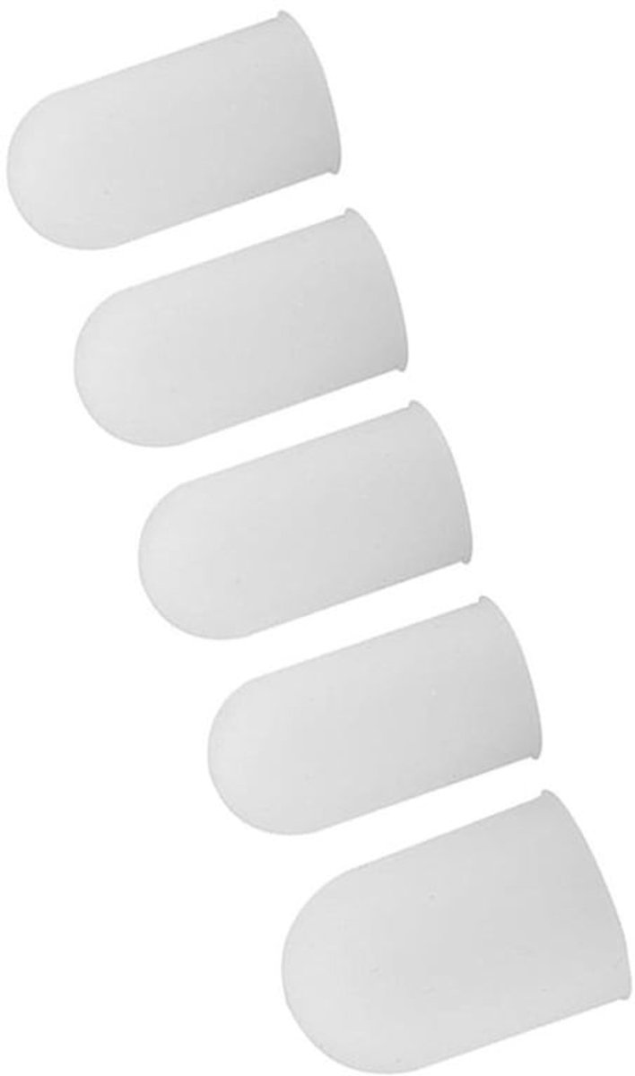 Vingerbeschermers van siliconen - 5 stuks vingerbeschermers voor vingerverbanden