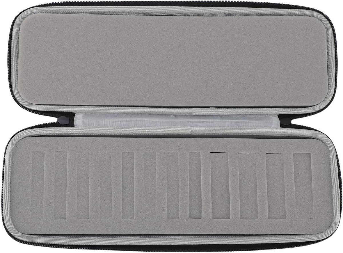Opbergkoffer Scheermesjes - Scheermeshouder Mesjesetui - Haarknippen Organiseren - Ruimte voor 12 Mesjes - 35.6 x 11.9 x 7.1 cm