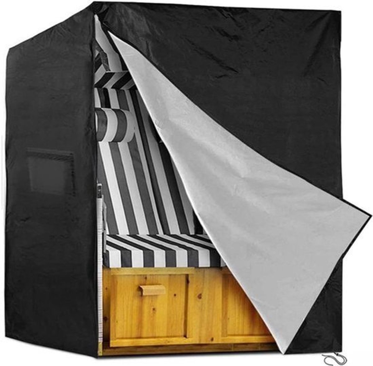 Strandstoelhoes 900D Oxford-stof waterdicht en uv-bestendig - Afmetingen: 135 x 105 x 175/140 cm