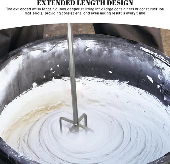 Boormixer Bevestiging - Roerstaaf Garde - Mengen van Materialen - Versterkt Roestvrij Staal - 45 x 7 x 7 cm — afbeelding 5