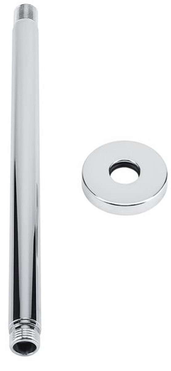 Douchekopverlenging RVS Ronde Top Douchearm Pijp Wandgemonteerd voor Badkamer Plafond Douchekop (30cm)