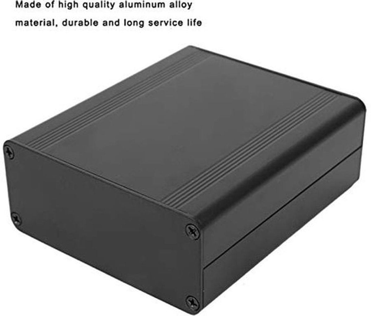 Instrument Project Beschermende Behuizing, Matte Zwarte Vlakke Plaat Waterdichte Aluminium Koelcel Split Type voor Elektronische Projecten voor Arduino Behuizing