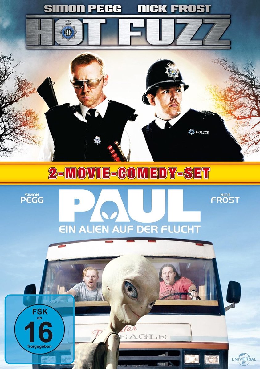 Filmcollectie comedy - 2-filmset - Hot Fuzz & Paul - perfecte entertainment voor een filmavond - ShopVlot