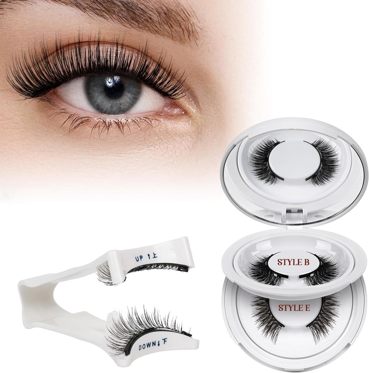 Herbruikbare Magnetische Wimpers - Natuurlijke Look met Applicator - 2 Paar Magnetische Wimpers - ShopVlot