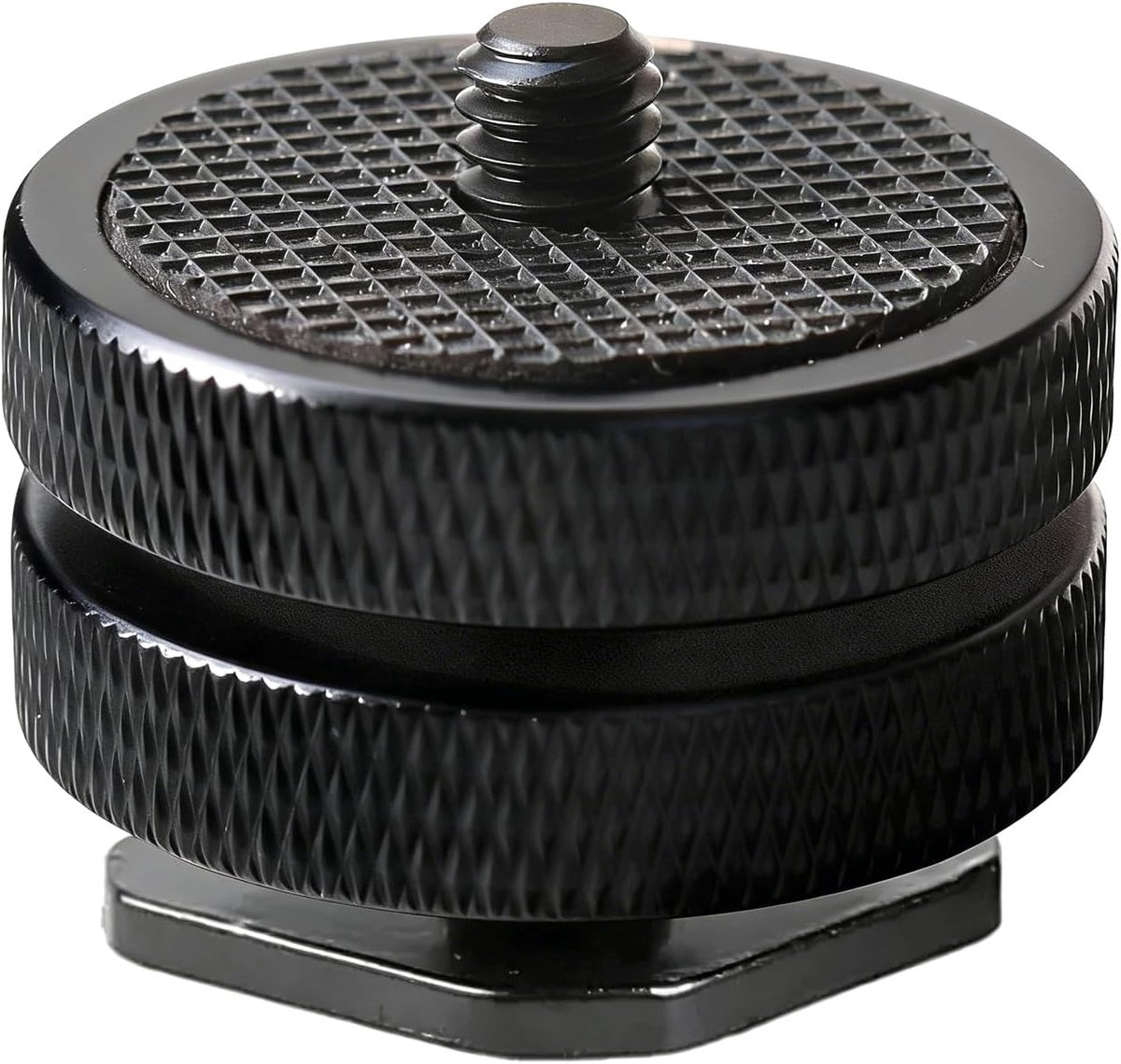 Koudshoehouder 1/4" - 33 mm ronde knelknoop - met rubberen antislip pad - stevige basis voor monitors en lampen - ShopVlot