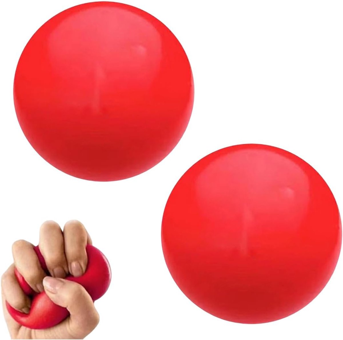 Handtrainer set van 2 - Anti-stress ballen - Ergonomisch ontwerp - Versterk gripkracht - ShopVlot