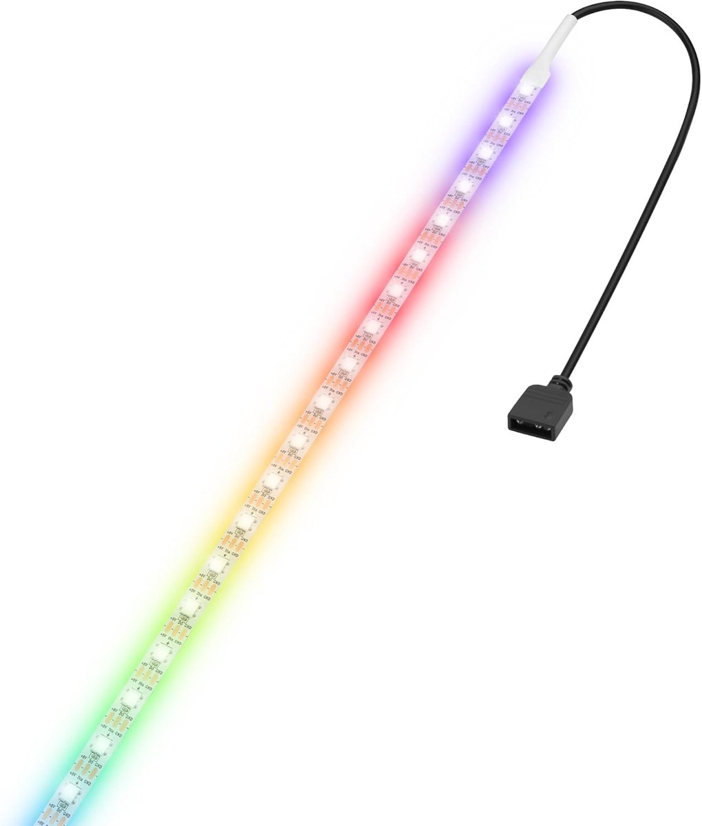 ARGB LED Strip 100 cm - 5V RGB Verlichting - Zelfklevend en op maat te snijden - Perfect voor gaming ruimtes - ShopVlot