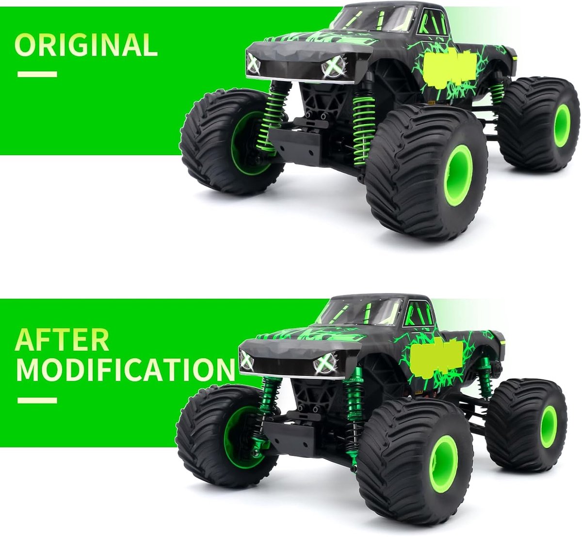 Schokdempers 71mm aluminium - verstelbaar - voor 1/16 ARRMA Gorgon & Quake GROM - duurzame prestaties - ShopVlot