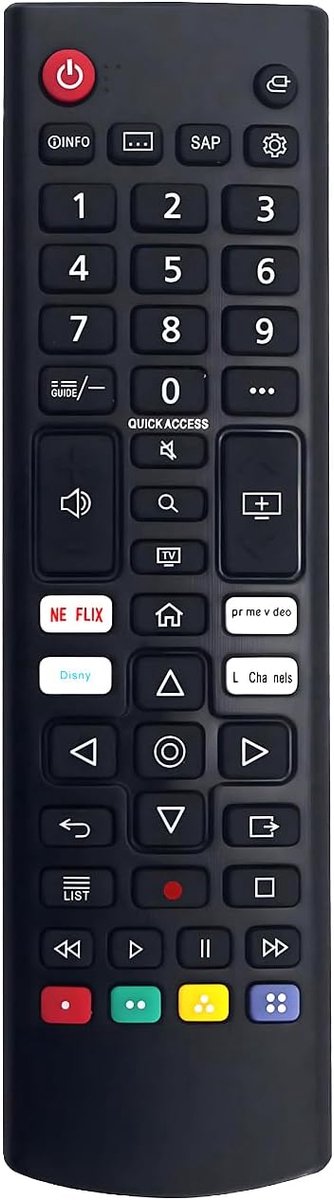 Afstandsbediening voor LG TV - vervangend model - geen programmeren nodig - eenvoudig in gebruik - ShopVlot