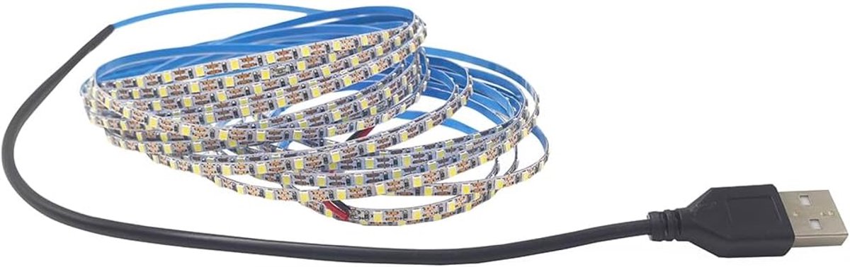 LED strip licht 5V 2835 - 3mm smalle PCB - 120 LEDs/m - ideaal voor sfeerverlichting - ShopVlot