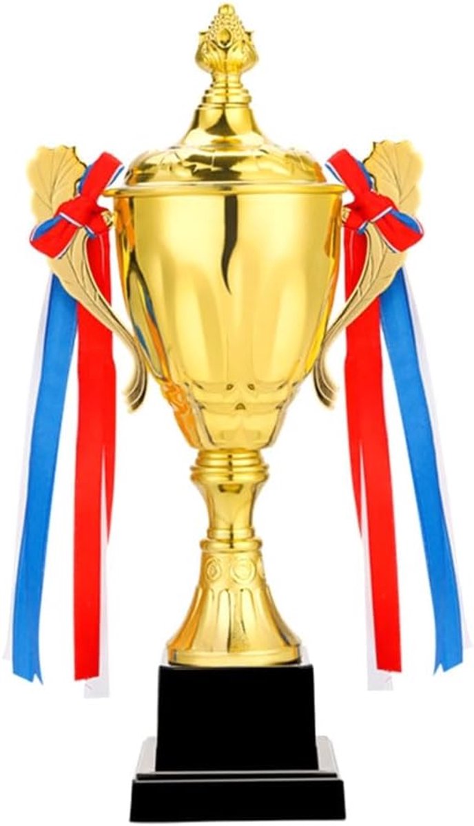Trophy voor sportevenementen 30 cm - gouden design - elegante sculptuur - ideaal voor voetbaloverwinningen - ShopVlot