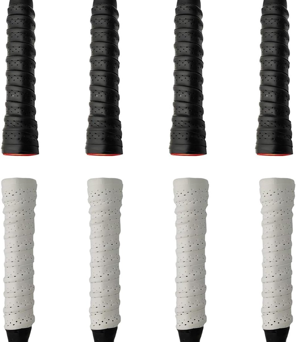 Tennisrackets Grip Band Set van 8 - PU met EVA Kiel - Non-slip en Zweetabsorberend - Ideaal voor Badminton en Squash - ShopVlot