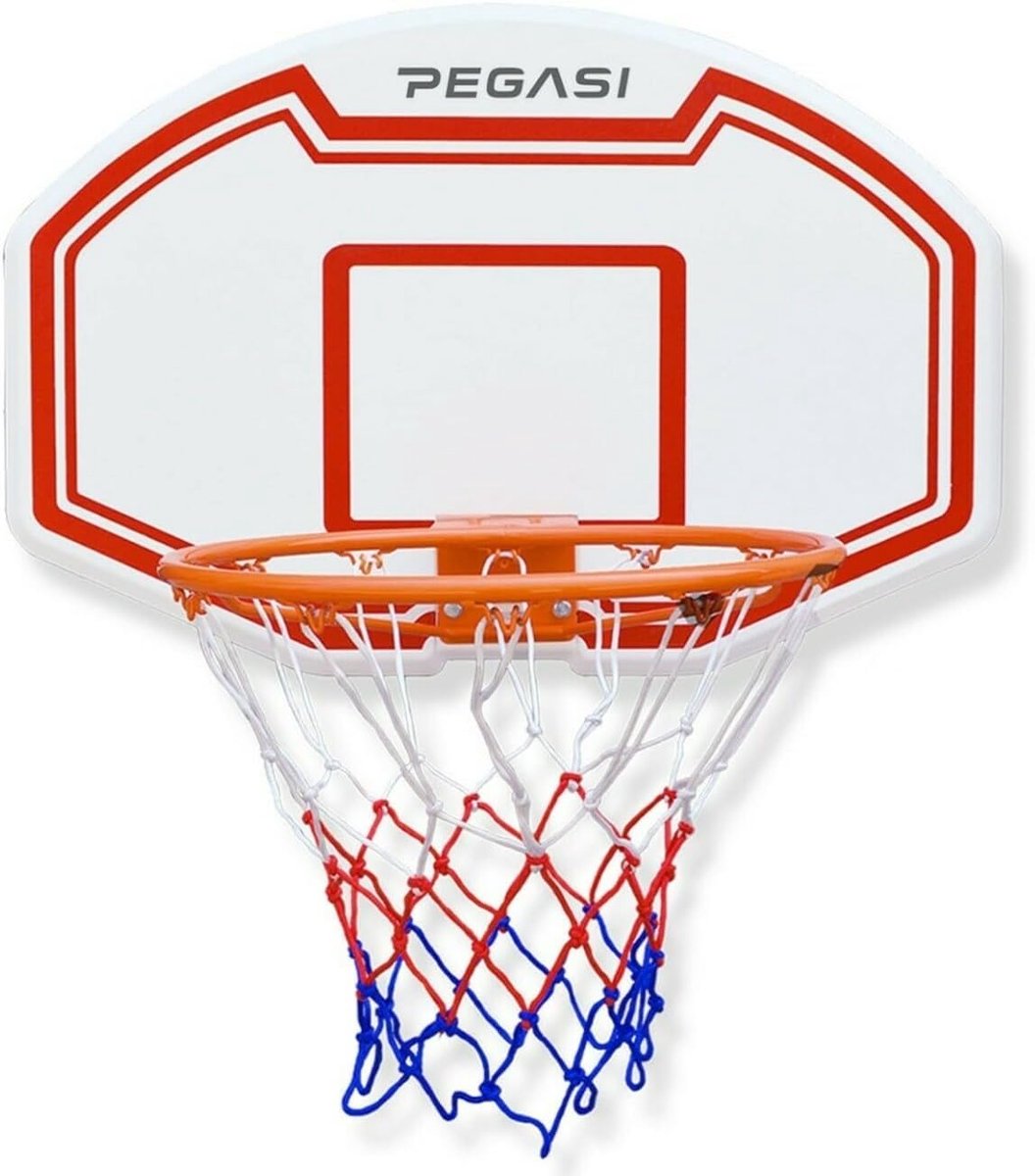 Basketball bord Junior 90 x 60 cm - Polyethyleen - Weerbestendig nylon net - Ideaal voor thuisgebruik - ShopVlot