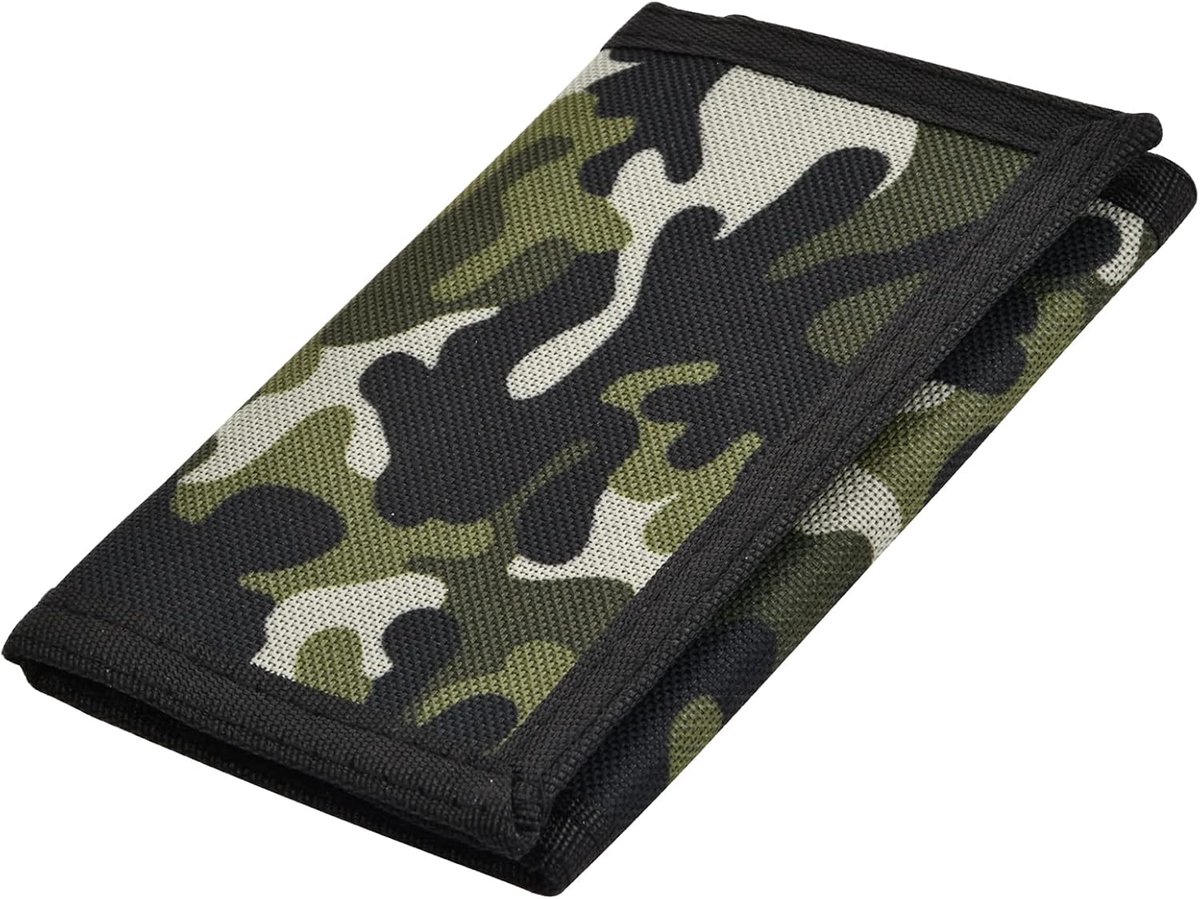 Wallet camouflage - canvas materiaal - grote capaciteit - ideaal voor reizen - ShopVlot
