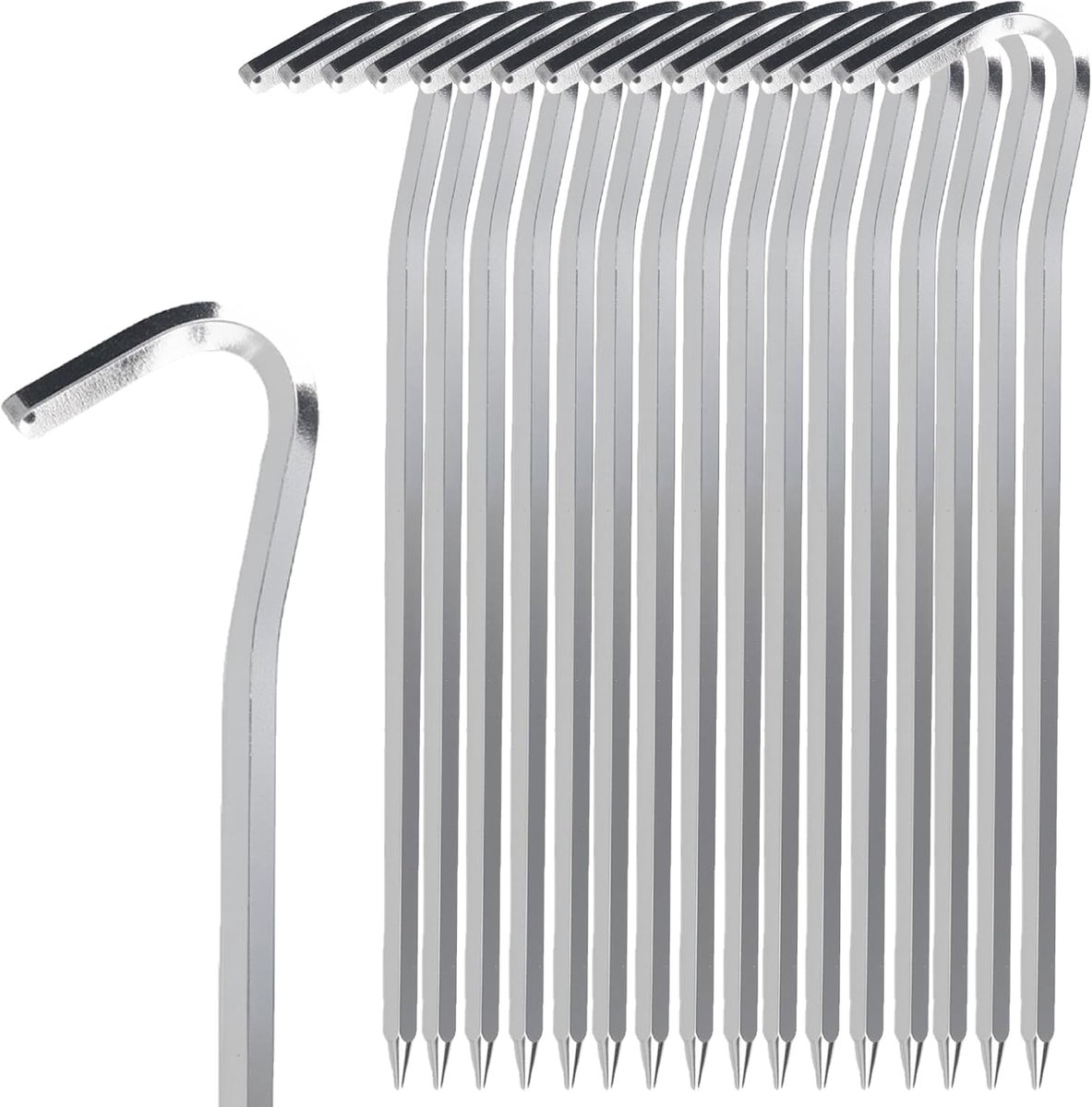Tentstokken 16 stuks - aluminium - robuust en lichtgewicht - ideaal voor camping - ShopVlot